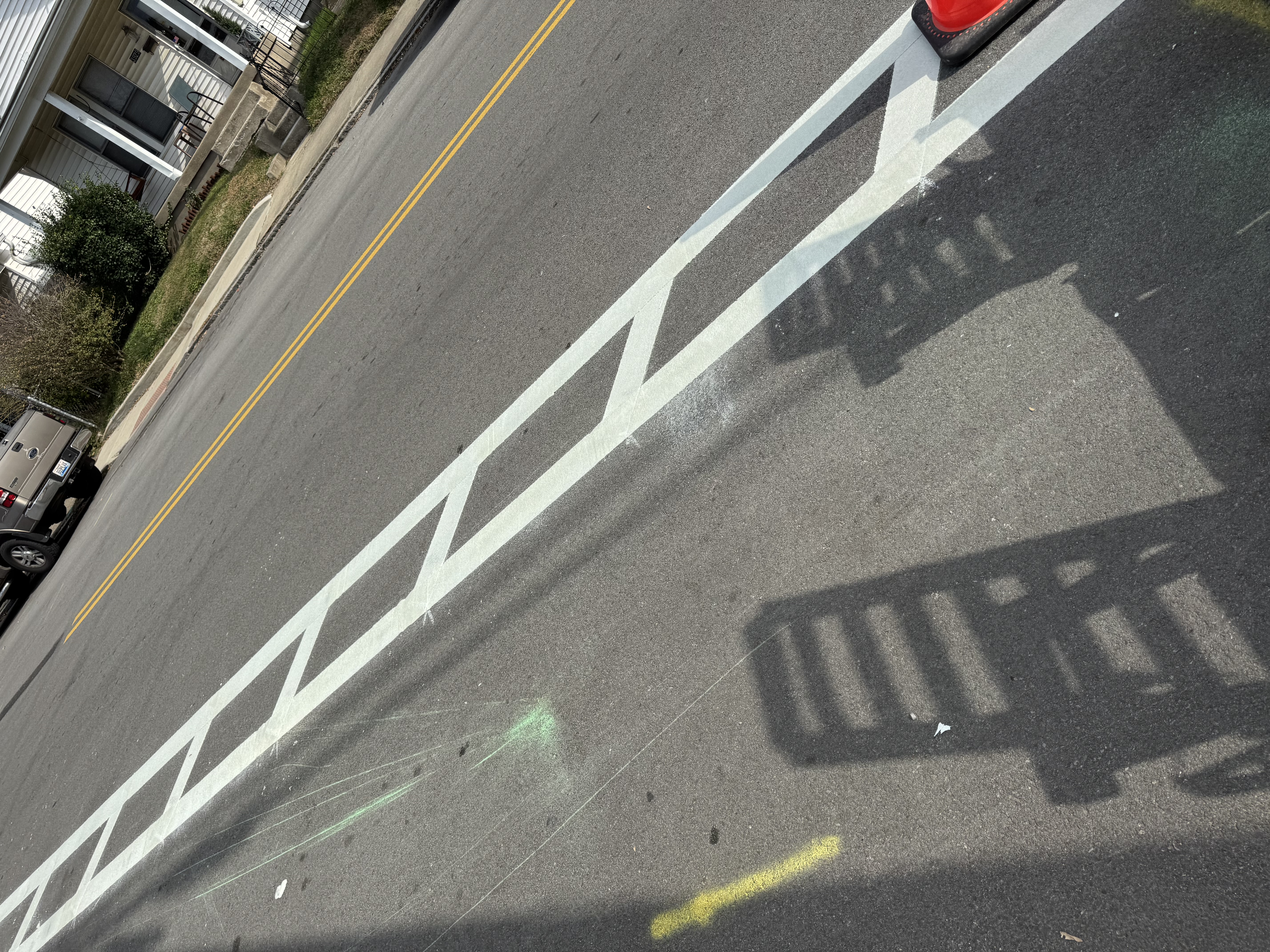 Thermoplastic Ladder Crosswalk